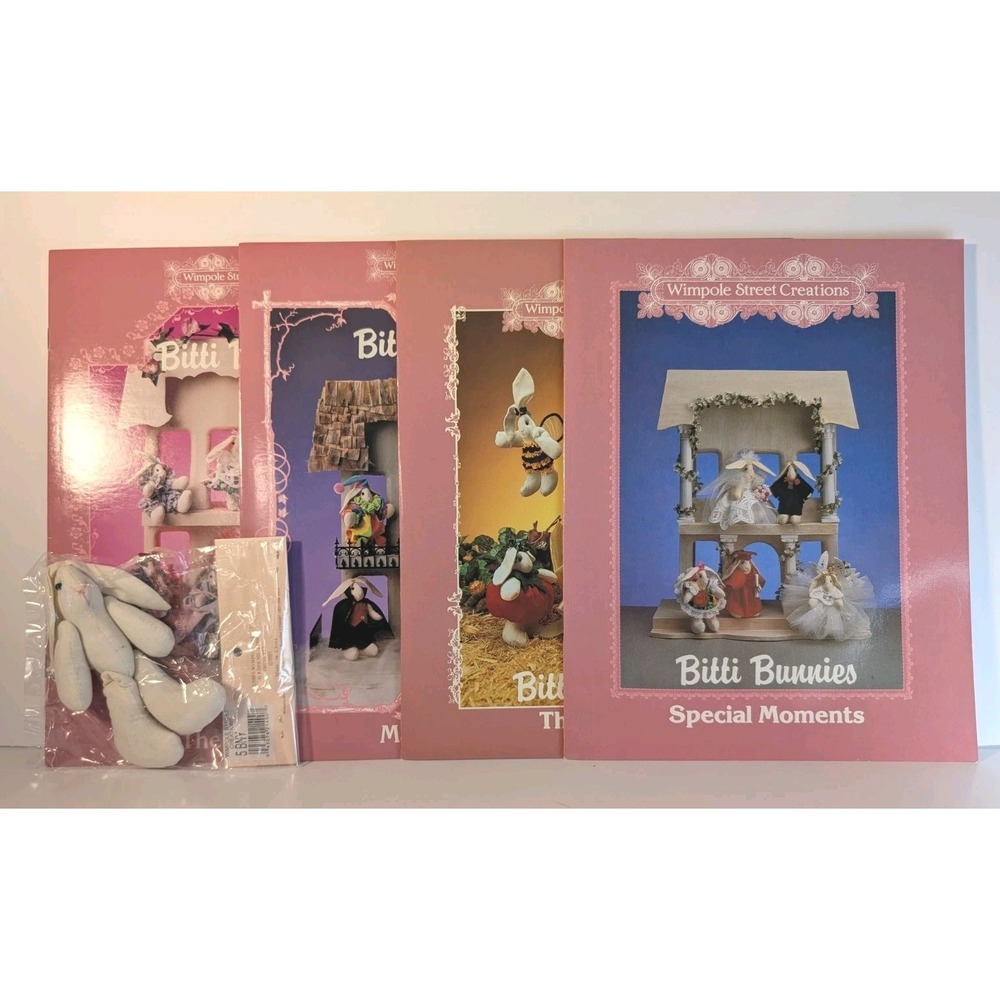 4 Wimpole Street Creations Bitti Bunni Books. Original, Masquerade, Garden 1991